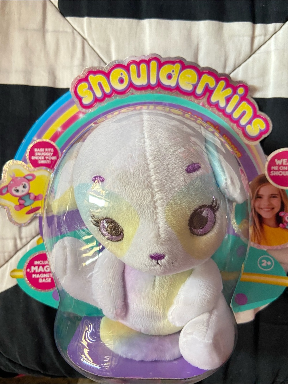Pastel Bunny Plush with Magnetic Base